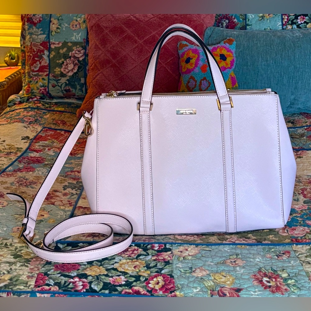 ♠️ Kate Spade New York Newbury Lane
LARGE Loden Tote Satchel, Balletslip EUC!